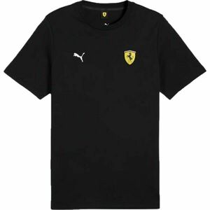 Puma FERRARI RACE COLORED SHIELD TEE Tricou de bărbați, negru, mărime imagine