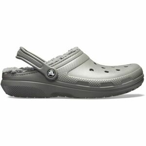 Crocs CLASSIC FUZZ LINED CLOG Saboți femei, gri, mărime 45/46 imagine