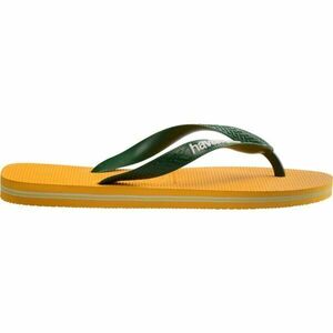 HAVAIANAS BRASIL LOGO Șlapi unisex, galben, mărime 45/46 imagine