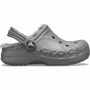 Crocs BAYA LINED CLOG K Saboți pentru copii, gri, mărime 34/35 imagine