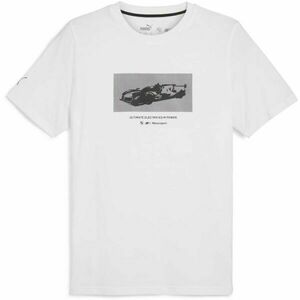 Puma BMW M MOTORSPORT NEW ESSENTIALS CAR CRAPHIC TEE Tricou de bărbați, alb, mărime imagine