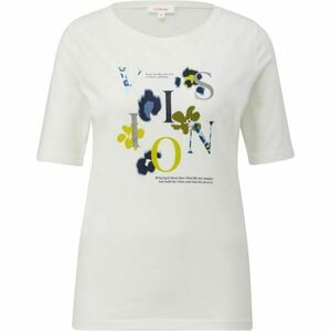 s.Oliver RL T-SHIRT Tricou de damă, alb, mărime imagine