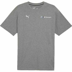 Puma BMW M MOTORSPORT ESSENTIALS+ LOGO TEE Tricou de bărbați, gri, mărime imagine