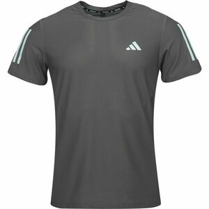 adidas OWN THE RUN TEE Tricou alergare bărbați, gri închis, mărime imagine