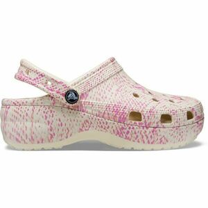 Crocs CLASSIC PLATFORM SNAKEPRINT CLOG W Saboți femei, bej, mărime 41/42 imagine