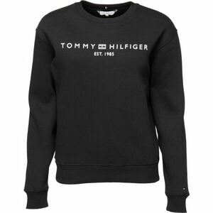 Tommy Hilfiger MDRN REG CORP LOGO C-NK SWTSHRT Hanorac de damă, negru, mărime imagine