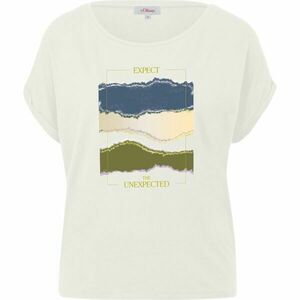 s.Oliver RL T-SHIRT Tricou pentru femei, alb, mărime imagine