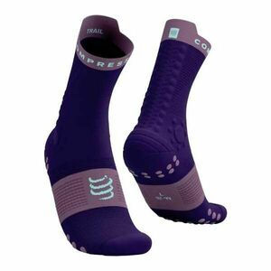 Compressport PRO RACING SOCKS v4.0 TRAIL Șosete de alergare, mov, mărime imagine