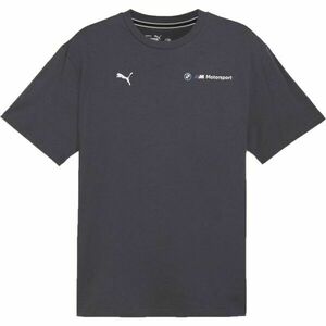 Puma BMW M MOTORSPORT ESSENTIALS+ LOGO TEE Tricou de bărbați, gri închis, mărime imagine