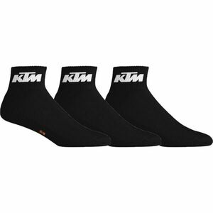 KTM SOCKS SHORTY 3P Șosete unisex, negru, mărime imagine