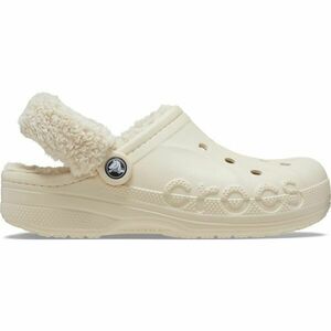 Crocs BAYA LINED FUZZ STRAP CLOG Saboți bărbați, bej, mărime 43/44 imagine