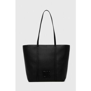 Dkny poseta de piele culoarea negru imagine