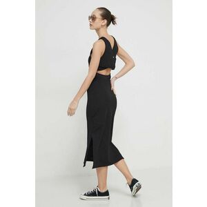 Roxy rochie culoarea negru, midi, mulată RJKD03442 imagine