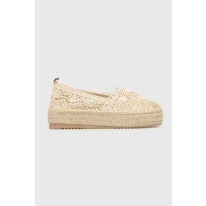 Answear Lab espadrile culoarea bej, cu platforma imagine