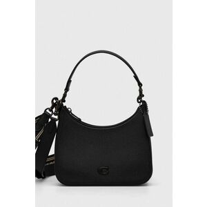 Coach borseta de piele culoarea negru imagine