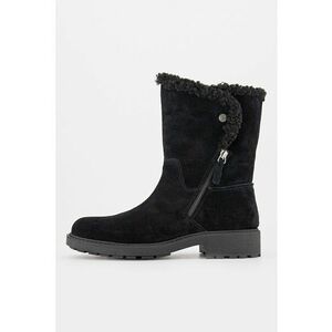 Cizme de piele intoarsa cu garnituri de blana shearling sintetica imagine