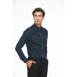 Camasa slim fit de bumbac cu model imagine