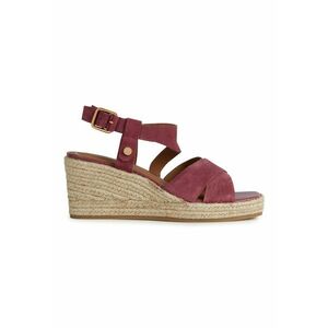 Sandale-espadrile de piele intoarsa cu platforma imagine