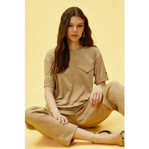 Bluza relaxed fit din piele intoarsa sintetica imagine