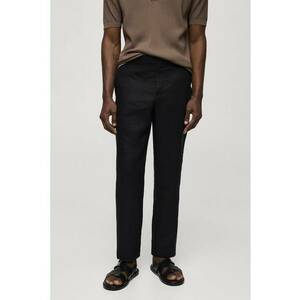 Pantaloni slim fit din in Oyster imagine