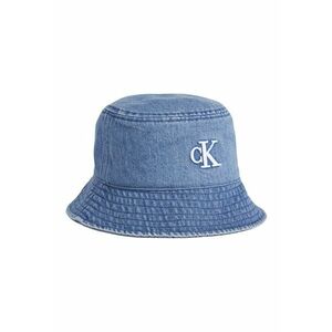 Palarie bucket din denim cu broderie logo imagine