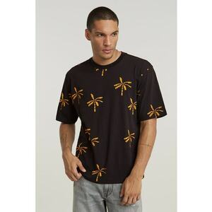 Tricou de bumbac organic cu model tropical imagine