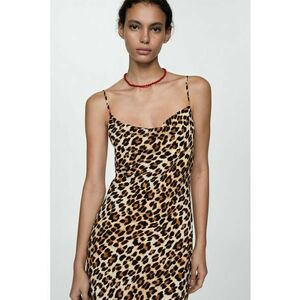 Rochie midi cu animal print Kendal imagine