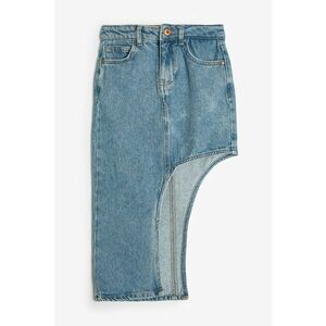 Fusta de denim cu slit frontal imagine