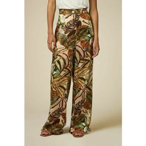 Pantaloni cu model tropical imagine