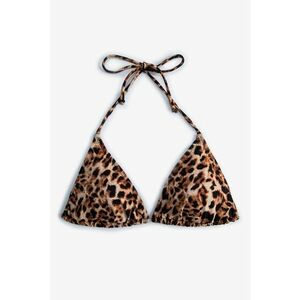 Sutien triunghiular cu animal print imagine