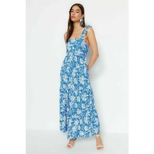 Rochie maxi cu model floral imagine