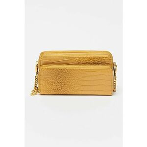 Geanta crossbody de piele ecologica - cu aspect de piele de crocodil imagine