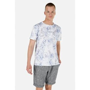 Tricou din bumbac cu model tropical imagine