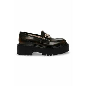 Pantofi loafer de piele ecologica cu aspect decolorat imagine