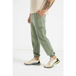 Pantaloni cargo de trening cu croiala conica imagine