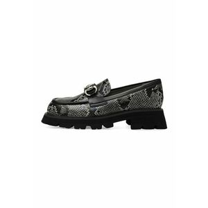 Pantofi loafer de piele cu model piele de reptila imagine