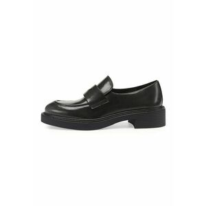 Pantofi loafer de piele cu toc masiv imagine