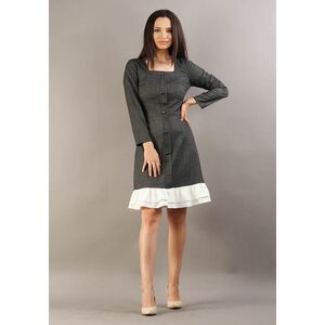 Rochie evazata Gri 36 imagine