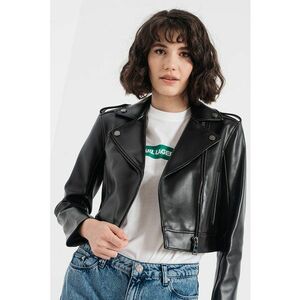 Jacheta biker crop din piele ecologica KL X AMBER VALLETTA imagine