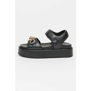 Sandale flatform de piele ecologica Noa imagine