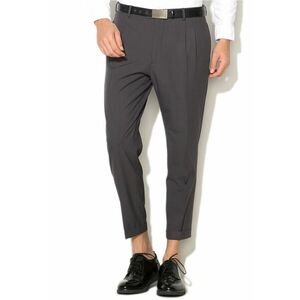 Pantaloni eleganti gri inchis Five imagine