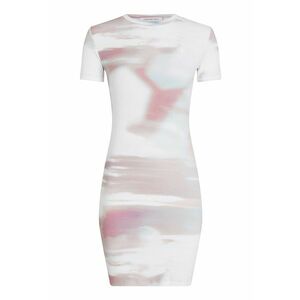 Rochie cu croiala bodycon si imprimeu abstract imagine