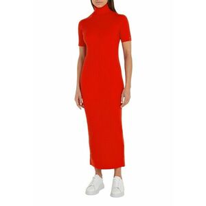 Rochie maxi din amestec de bumbac organic cu model torsade imagine