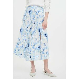 Fusta midi cu model floral imagine