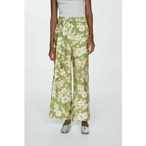 Pantaloni culottes cu imprimeu Plumas imagine