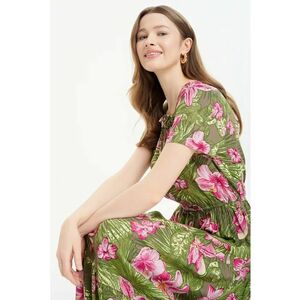 Rochie lunga cu model floral imagine