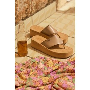 Papuci flip-flop wedge Sunset Dreams imagine