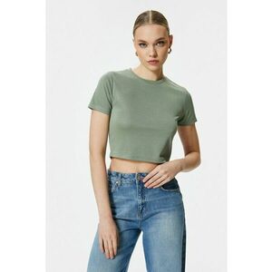 Tricou crop din amestec de modal imagine