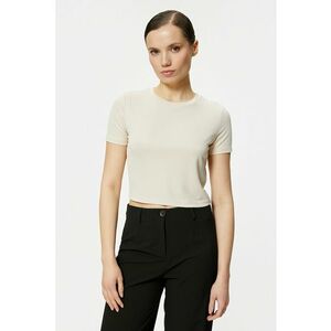 Tricou crop din amestec de modal imagine