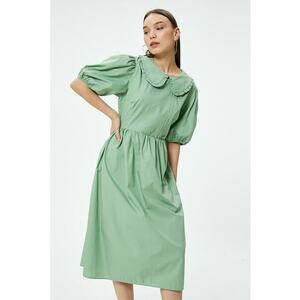 Rochie baby-doll verde imagine